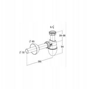WASHBASIN SIPHON C2921/202073 2