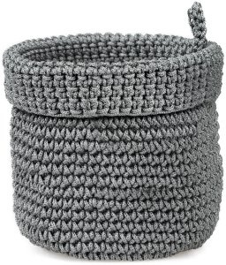 Koszyk łazienkowy Momo Way szary 14cm 2