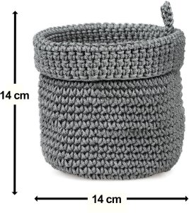 Koszyk łazienkowy Momo Way szary 14cm 6