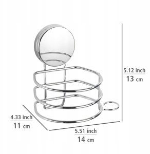 Uchwyt na suszarkę do włosów OSIMO Static-Loc, stal chromowana, WENKO 6