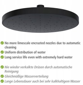Deszczownica sufitowa z automatycznym czyszczeniem, Ø 22,5 cm, WENKO 4