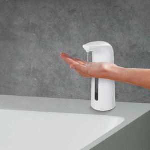 Dozownik do mydła Wenko Bezdotykowy dozownik do mydła i płynu do dezynfekcji LARINO, z sensorem na podczerwień,400 ml, WENKO 4