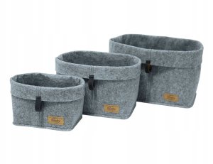 Organizer na kosmetyki i drobne przedmioty FELI, z imitacji filcu, 24 x 16 x 16 cm, WENKO 8