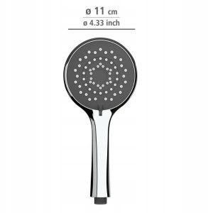 Słuchawka prysznicowa z funkcją oszczędzania wody, Ø 11 cm, 3 strumienie, WENKO 5