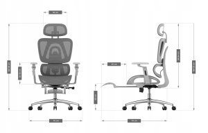 Krzesło biurowe Mark Adler Expert 7.9 Szare 9