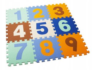 Mata podłogowa puzzle cyfry BPUZ7558 BIGTOYS mix cena za 1 szt. 1