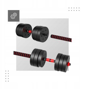 Hantle Athler Lion 2.0 Regulowane Sztanga 20Kg Zestaw Hantli 2X10Kg Gryf 4