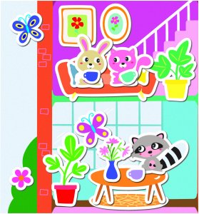 SES Mój pierwszy plakat z nakl.domek 14476 44760 5