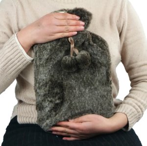 PLUSZOWY TERMOFOR GUMOWY MISIOWY POKROWIEC FUTERKO MIŚ OGRZEWACZ 2L BRĄZOWY 4