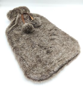 PLUSZOWY TERMOFOR GUMOWY MISIOWY POKROWIEC FUTERKO MIŚ OGRZEWACZ 2L BRĄZOWY 6