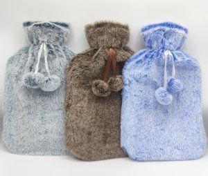 PLUSZOWY TERMOFOR GUMOWY MISIOWY POKROWIEC FUTERKO MIŚ OGRZEWACZ 2L BRĄZOWY 9