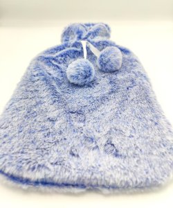 SHOPUJ.PL PLUSZOWY TERMOFOR GUMOWY POKROWIEC FUTERKO OGRZEWACZ 2L JASNONIEBIESKI 4