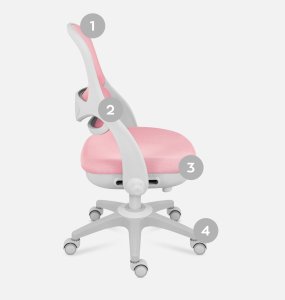 Fotel Obrotowy Dla Dzieci I Młodzieży Regulowany Mark Adler Junior 4.7 Pink 11