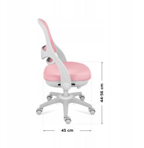 Fotel Obrotowy Dla Dzieci I Młodzieży Regulowany Mark Adler Junior 4.7 Pink 8