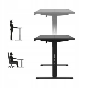 Biurko Elektryczne Regulowane 140 X 70 Cm Mark Adler Leader 7.4 Black 4