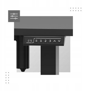 Biurko Elektryczne Regulowane 140 X 70 Cm Mark Adler Leader 7.4 Black 5