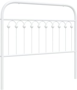 Metalowe wezgłowie, białe, 107 cm 1