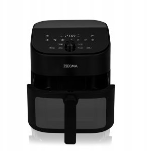 Frytkownica Beztłuszczowa Air Fryer Duża 6,5L1600W 10 Programów Xxl Mocna 6