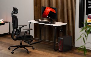 Biurko Gamingowe Komputerowe Huzaro Hero 1.5 White Dla Gracza 120Cm 15