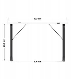 Biurko Gamingowe Komputerowe Huzaro Hero 1.5 White Dla Gracza 120Cm 7