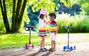 Kask Rowerowy Dziecięcy Tulano Czarny Lekki Regulowany 48-52 Cm Odblask 12