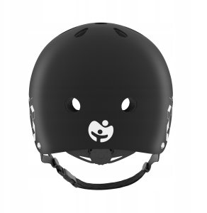 Kask Rowerowy Dziecięcy Tulano Czarny Lekki Regulowany 48-52 Cm Odblask 3