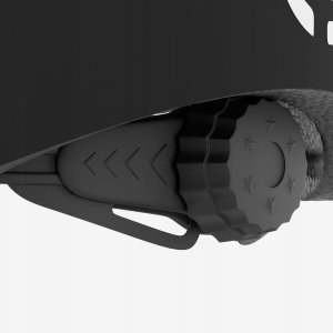 Kask Rowerowy Dziecięcy Tulano Czarny Lekki Regulowany 48-52 Cm Odblask 9