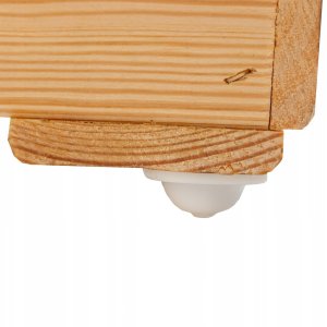 Skrzynia ogrodowa Atmosphera Skrzynka Szeroka 50x40xH30CM z Przegrodą na Kółkach 11