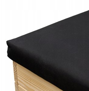 Duża Drewniana Skrzynia Ogrodowa Tapicerowana 100x40x50 cm 200L Kufer 15