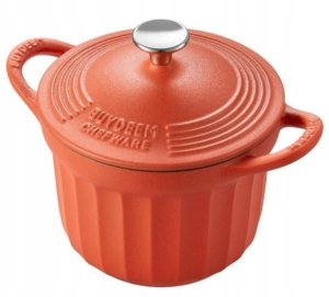 BUYDEEM Emaliowane naczynie żeliwne 1,8L, model CP541, kolor Koi Red 2