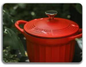 BUYDEEM Emaliowane naczynie żeliwne 1,8L, model CP541, kolor Koi Red 9