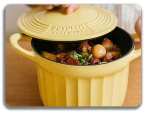 BUYDEEM Emaliowane naczynie żeliwne 1,8L, model CP541, kolor Mellow Yellow 5