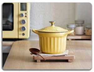 BUYDEEM Emaliowane naczynie żeliwne 1,8L, model CP541, kolor Mellow Yellow 7