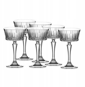 Crystal champagne glasses RCR Timeless, 260 ml, 6 pcs. 1