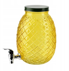 MODERN KITCHEN Szklany słój z kranikiemananas 4L 1