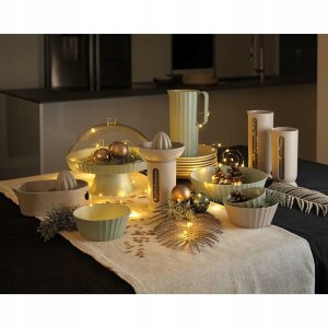 AGORA Patera do ciasta z pokrywą kremowa 5