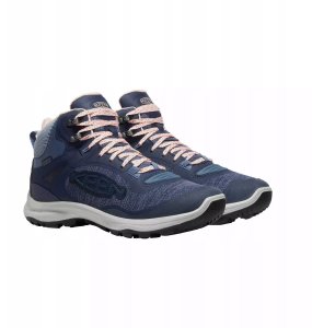 Buty turystyczne damskie Keen Terradora Flex Mid WP - vintage indigo/peachy keen 1