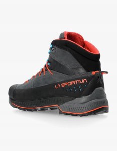 Buty podejściowe La Sportiva TX4 Evo Mid GTX - carbon/cherry tomato 6