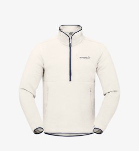 Bluza polarowa Norrona Warm2 Halfzip Unisex – snowdrop 1