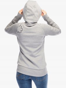 Bluza rozpinana damska Ocun Hoodie Zipper - grey paloma/silverscone 5