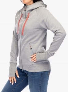 Bluza rozpinana damska Ocun Hoodie Zipper - grey paloma/silverscone 7