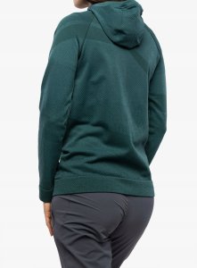 Bluza z kapturem damska Brubeck Thermo Wool by Pustelnik - green 2