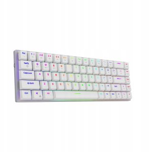 AQIRYS Klawiatura mechaniczna 65%/68 klawiszy Dual Mode: Wirelles&BT+Wired AGENA white 1