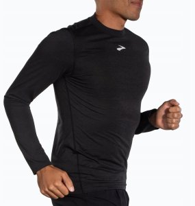 Bluza biegowa Brooks High Point Long Sleeve - black 3