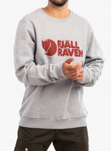 Bluza Fjallraven Logo Sweater - grey/melange 4