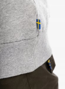 Bluza Fjallraven Logo Sweater - grey/melange 7