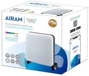 Airam SmartHome Airflood LED floodlight with ground spike, 24 W, RGB 1