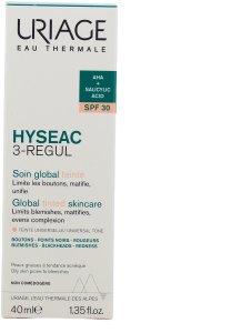 URIAGE_Hyseac 3-Regul Global Tinted Care kompleksowa pielęgnacja tonizująca przeciw niedoskonałościom skóry SPF30 40ml 1