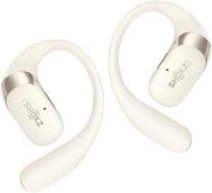 SHOKZ OpenFit 2 wireless earbud headphones, beige 1