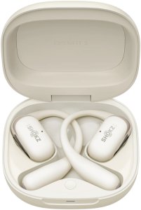 SHOKZ OpenFit 2 wireless earbud headphones, beige 3